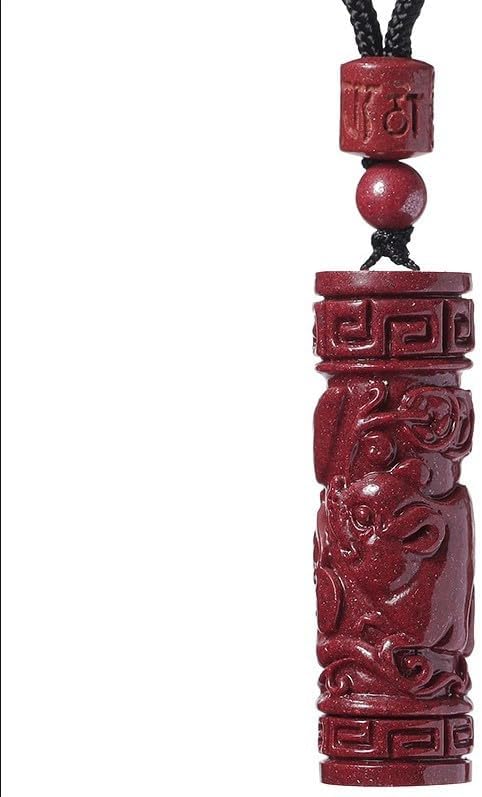 Usoway pendant price: cinnabar pendant pendant, Gawu box crystal sand, twelve zodiac scripture tube pendant, necklace pendant, item number: 9355968436288