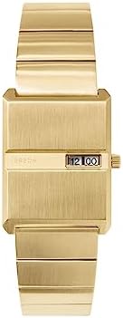 Breda 'Pulse' Gold and Metal Bracelet Watch, 26MM