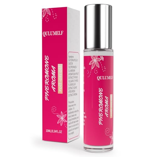 QULUMELF Pheromone Perfume for Women,Fragrance Pheromone Cologne Attract Men, Long Lasting Women's Perfume, Roller Ball Design, Portable and Fruity
