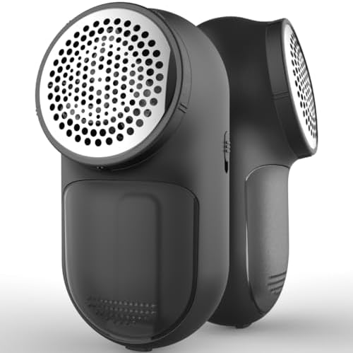 Rechargeable Fabric Shaver, Lemontec Battery-Operated Lint Remover &amp; Sweater Defuzzer for Clothes and Furniture \u2013 Eliminates Pills, Fuzz, and Lints (Black)