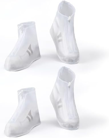 PVWSG Waterproof Shoe Covers 2 pairs Rain Shoe Covers for Men Women and Children for Outdoor Activities