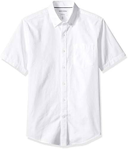 Amazon Essentials Men's Button-Up Shirts - Slim-Fit Short-Sleeve Pocket Oxford - Comfort and Style