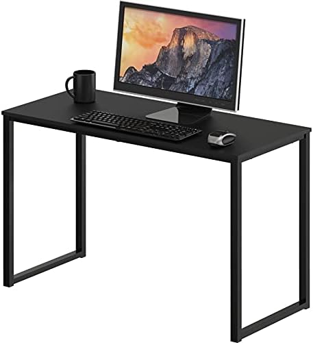 SHW Mission 32-Inch Home Office Computer Desk, Black