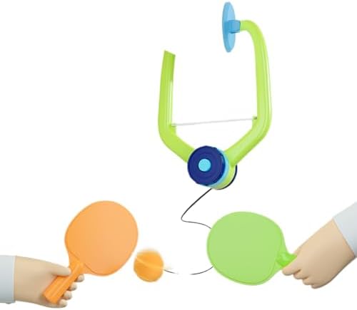 Piegridiat Portable Massager Table Tennis Hanging Exercise Machine Home Indoor Parent Child Hand Eye Coordination Toy