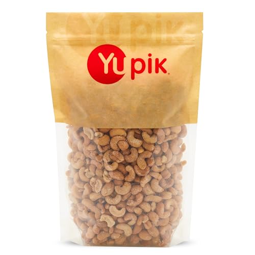 Yupik Roasted Salted Whole Cashews, 2.2 lb (35.2 oz), Gluten-Free, Kosher, Vegan, Seasoned Nuts, Lightly Coated with Salt, Source of Protein &amp; Iron, Crunchy, Savory Snacks