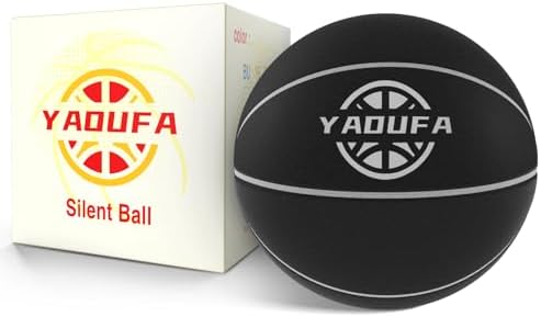 Yadufa Silent Basketball Size 7 (29.5") Grooved Airless Foam Technology Material Upgrade Dribble Dream Silent Training Ball Real Basketball Feel for Quiet Dribbling and Indoor Training