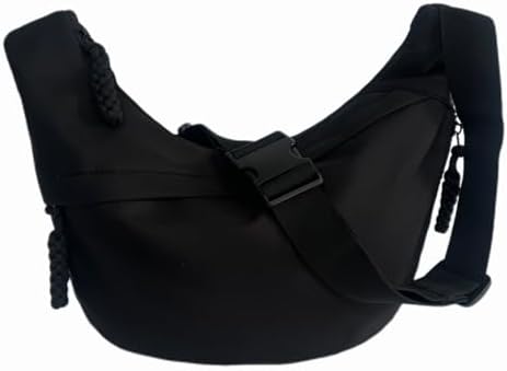 ADAISM Crescent Bag for Women Men Luna Crossbody Hobo Bags Nylon Moon Dumpling Bag Adjustable Shoulder Lightweight