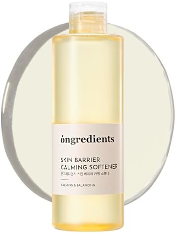 ONGREDIENTS Skin Barrier Calming Softener  Daily Soothing Toner for Dry, Sensitive Skin  Panthenol, Hyaluronic Acid, Ceramide, Hydrating, pH Balancing  Vegan, Korean Skin Care 250ml \/ 8.45 fl Oz