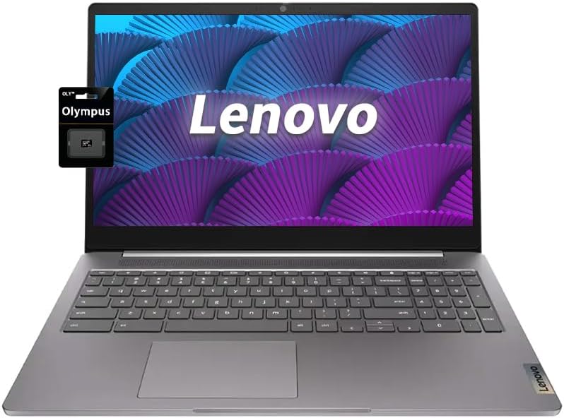 Lenovo 15.6" FHD Chromebook-Intel Quad-Core N4120(> N4020) 4GB RAM,128GB Storage,(64GB eMMC+64GB SD Card),Home &amp; Student Laptop,with Privacy Camera,Wi-Fi6,HDMI1.4,Chrome OS,Artic Grey