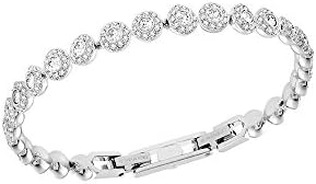 Swarovski Una Angelic Bracelet with White Crystals on a Rhodium Plated Setting