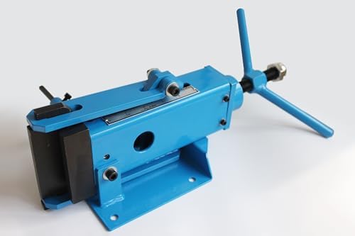 Globauto 4 in Metal Bender Mild Steel Aluminum 2-1\/2 Ton Pressing Force Industrial Style, Up To 3\/8" Thick And 4" Wide